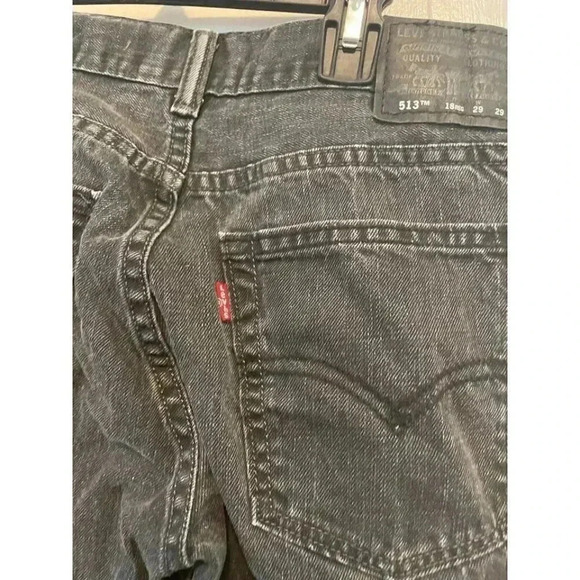 Levi's size 20 x 29 513 Slim Black Jeans - Picture 7 of 9